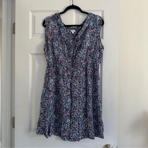 Size XXL Thyme Maternity Floral Flutter Sleeve Midi Dress